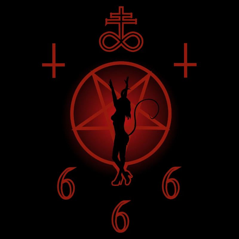 Pentagramm Luzifer Dämonin