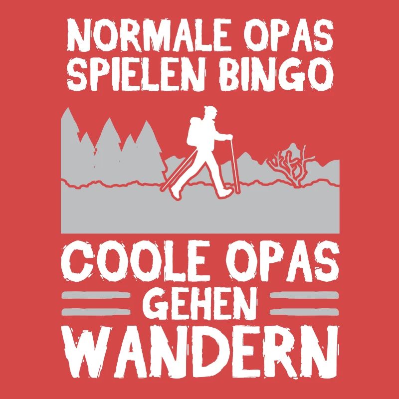 Wanderer Opa Bergsteiger Geschenk