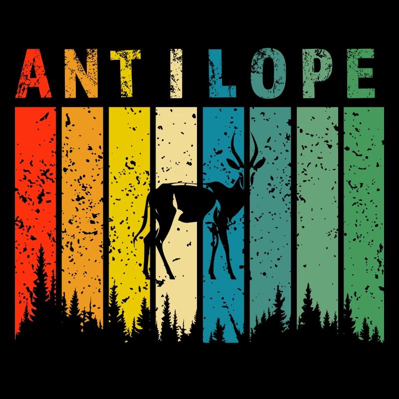 antilope retro design antilope Geschenk