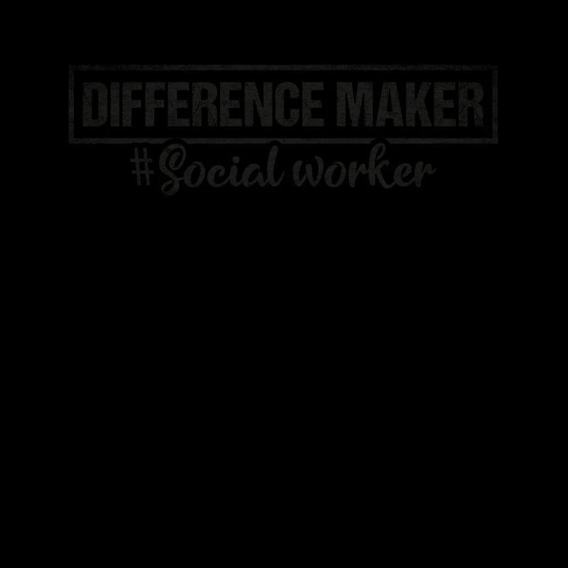 Travailleur social fier de Difference Maker