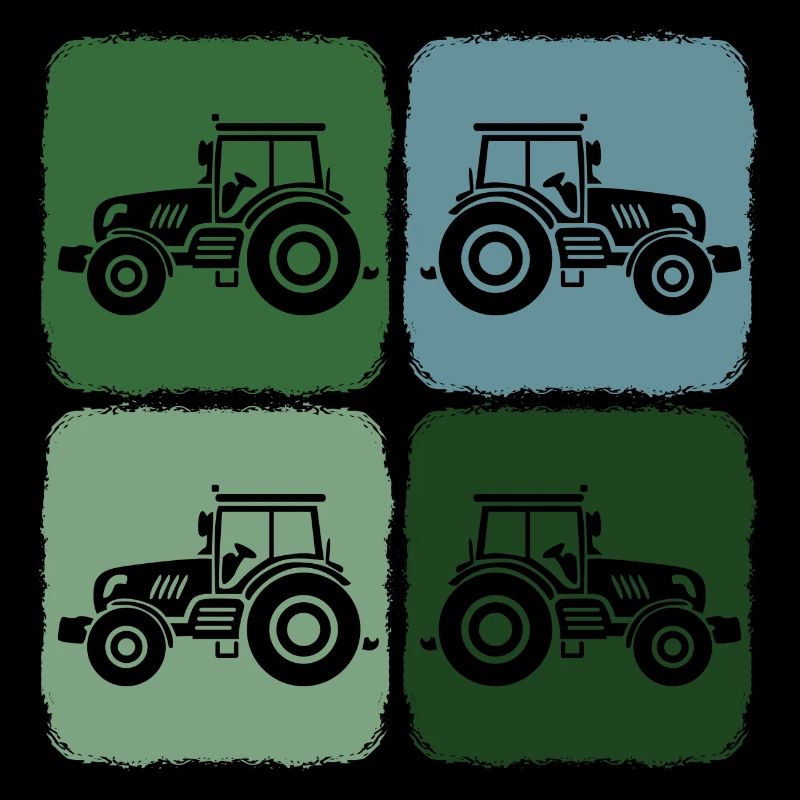 Tractor Retro Tractor Harvest Time in Agriculture
