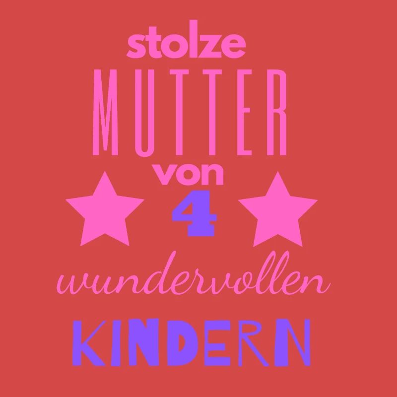 stolze Mutter von vier Kindern