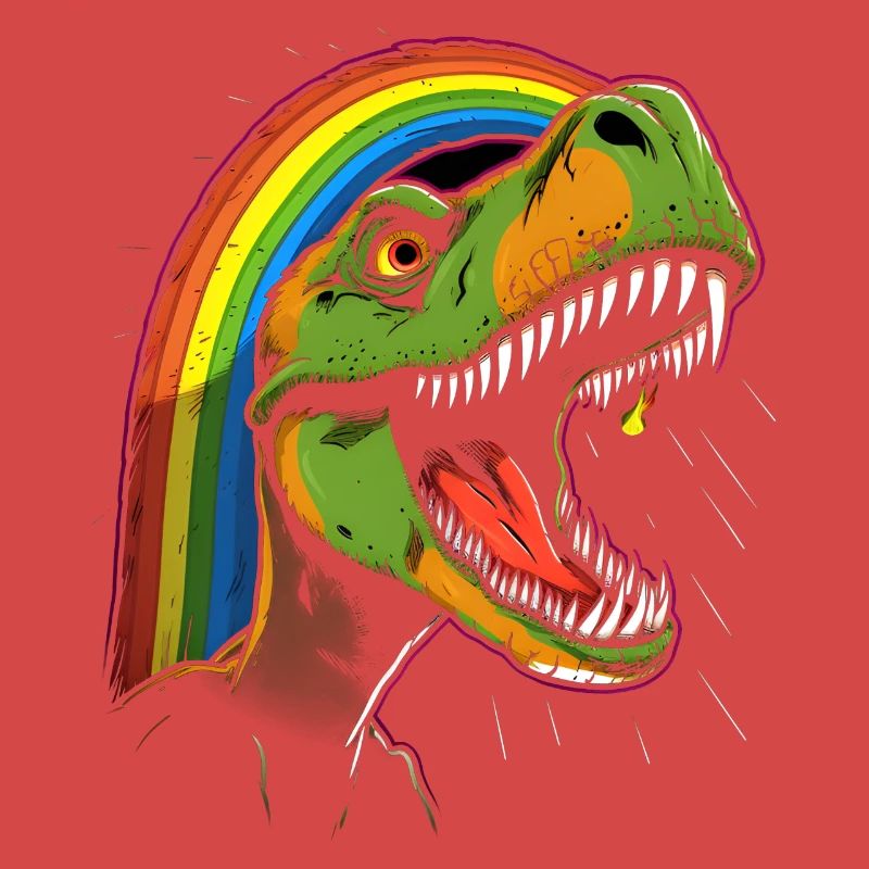 Rainbow Tyrannosaurus