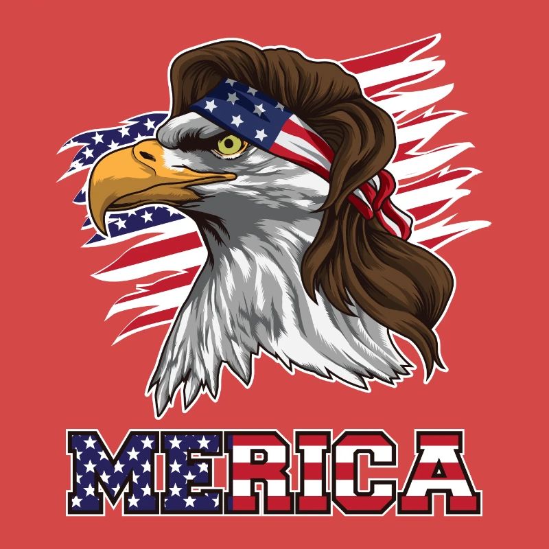 Patriottische Mullet Eagle | Independence Day 4 juli