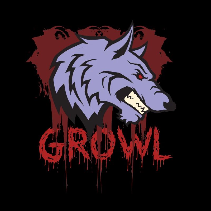 Heulender Wolf