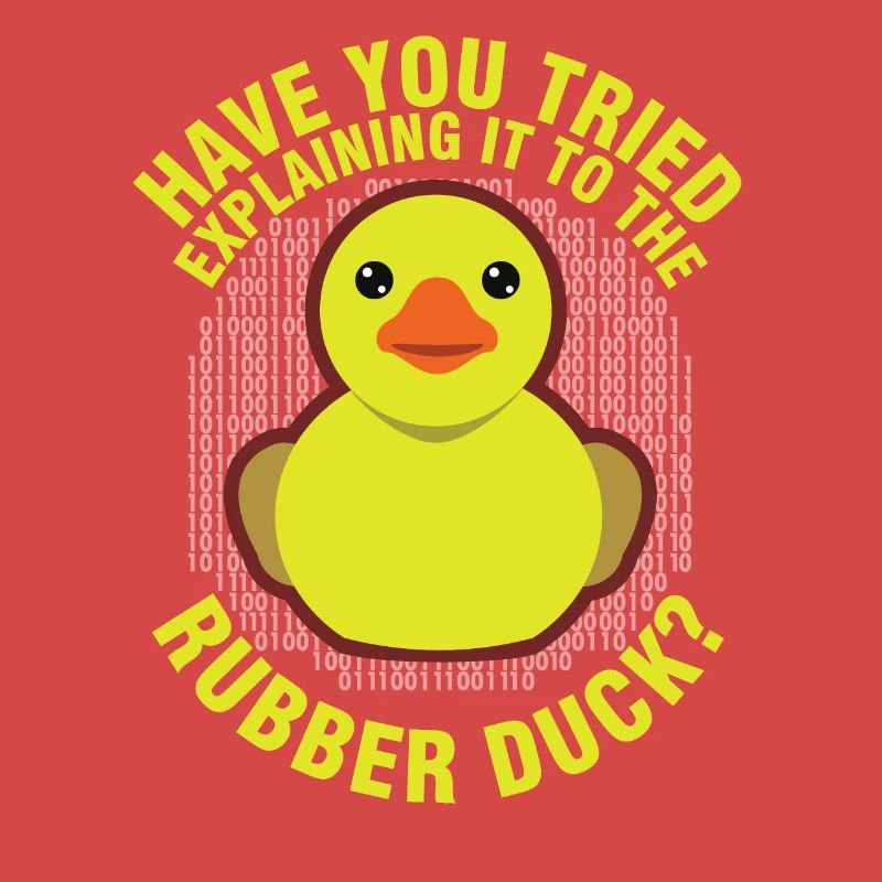 Canard en caoutchouc de programmation drôle pour débogueur de débogage