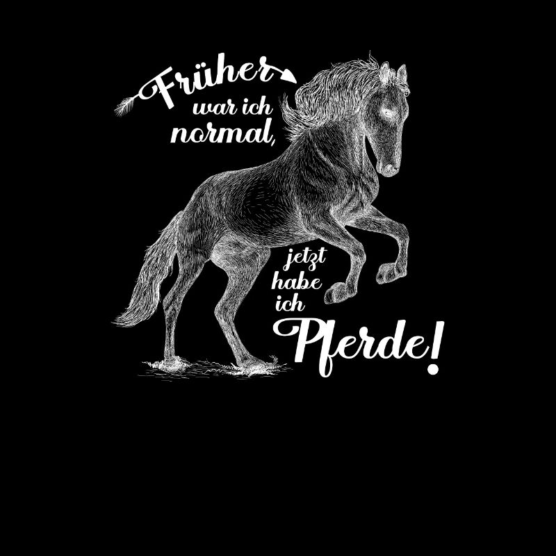 Pferd früher war ich normal lustige Pferdesprüche