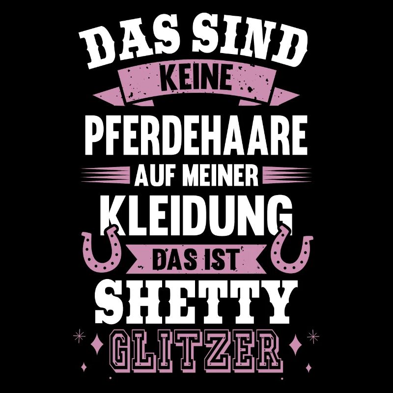 Shetty Glitzer Pferdehaare Pferd Reiter Geschenk