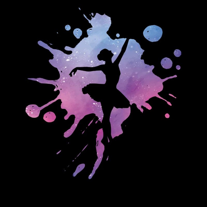 Ballerina Ballet Dancer Farbklecks