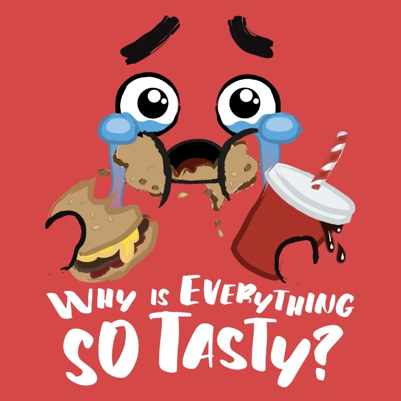 Gesicht & Slogan Design why is everything so tasty