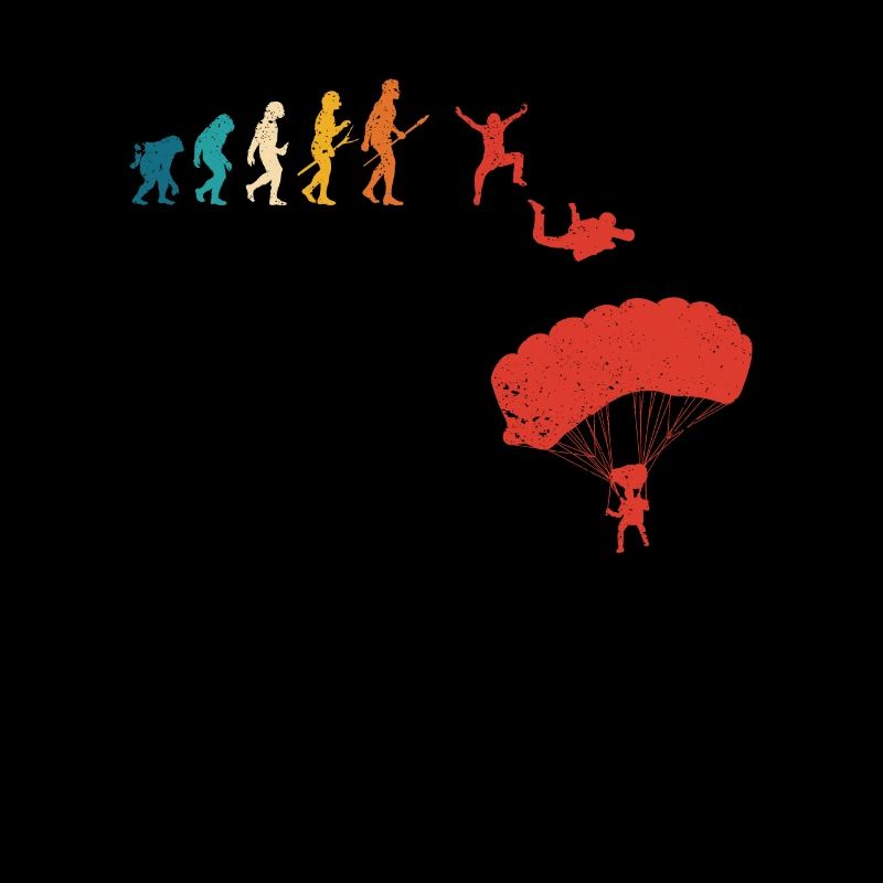 Fallschirmspringen Evolution des Menschen