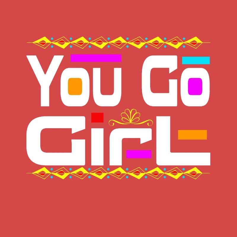 Du Gehst Mädchen Slogan Design