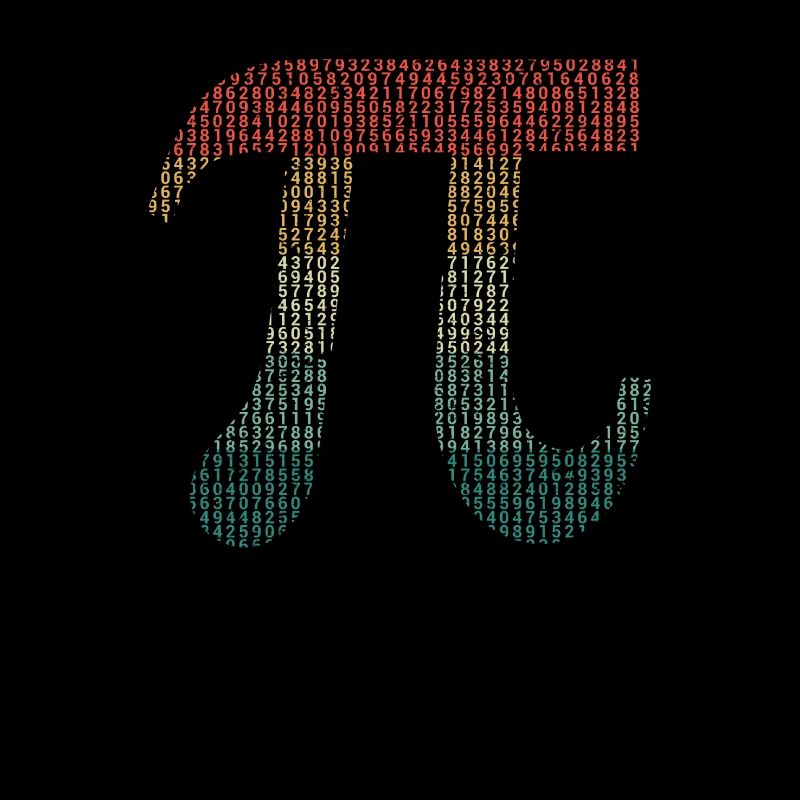 Chiffres de Pi dans les numéros de code source Pi Jour 3.14159
