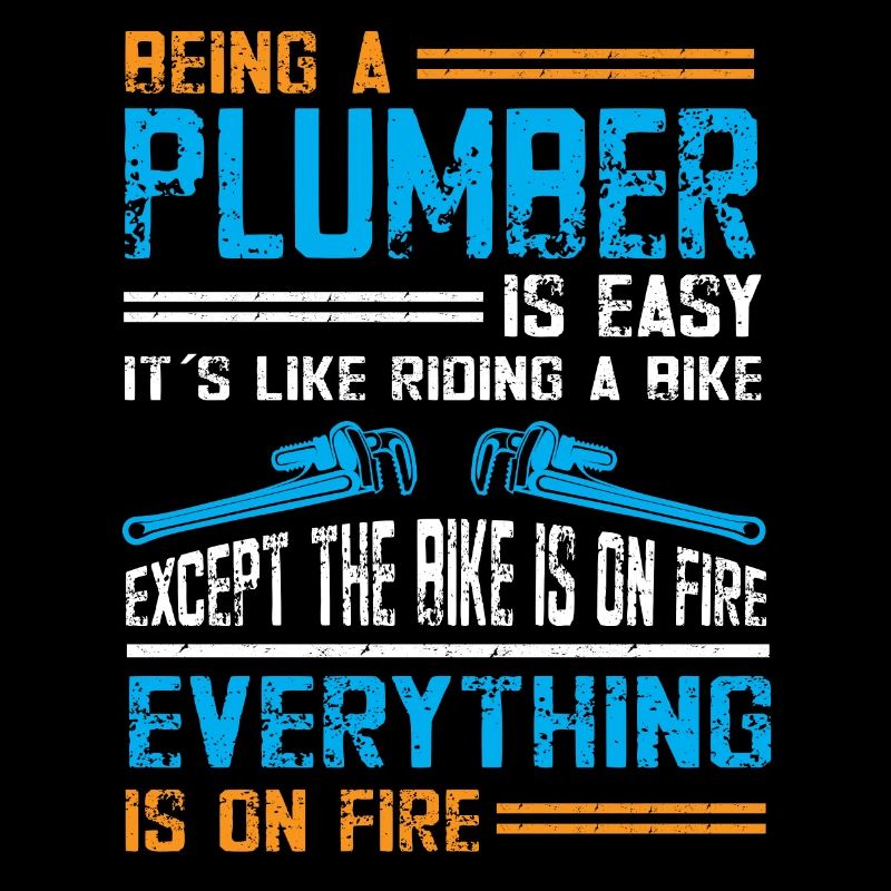 Handwerker Installateur Spruch Klempner