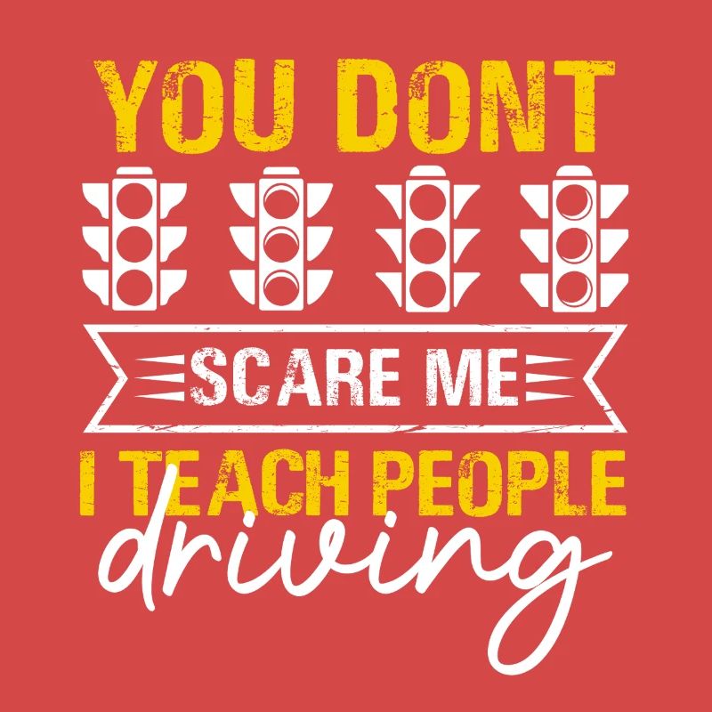 Bold Driving Instructor Traffic Light Design