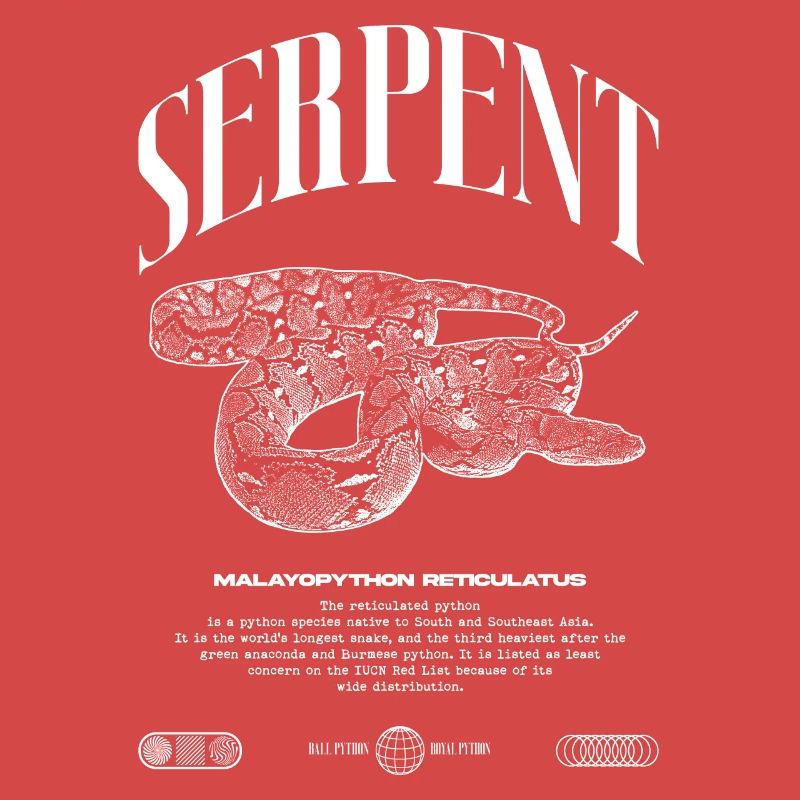 Python réticulé Reptile Keeper Streetwear