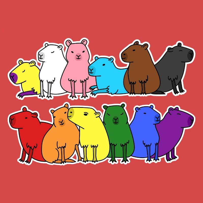 Fierté Progrès Flag Capybara Egalité