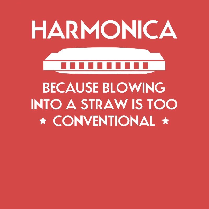 Harmonica Harmonica Slogan Chemise