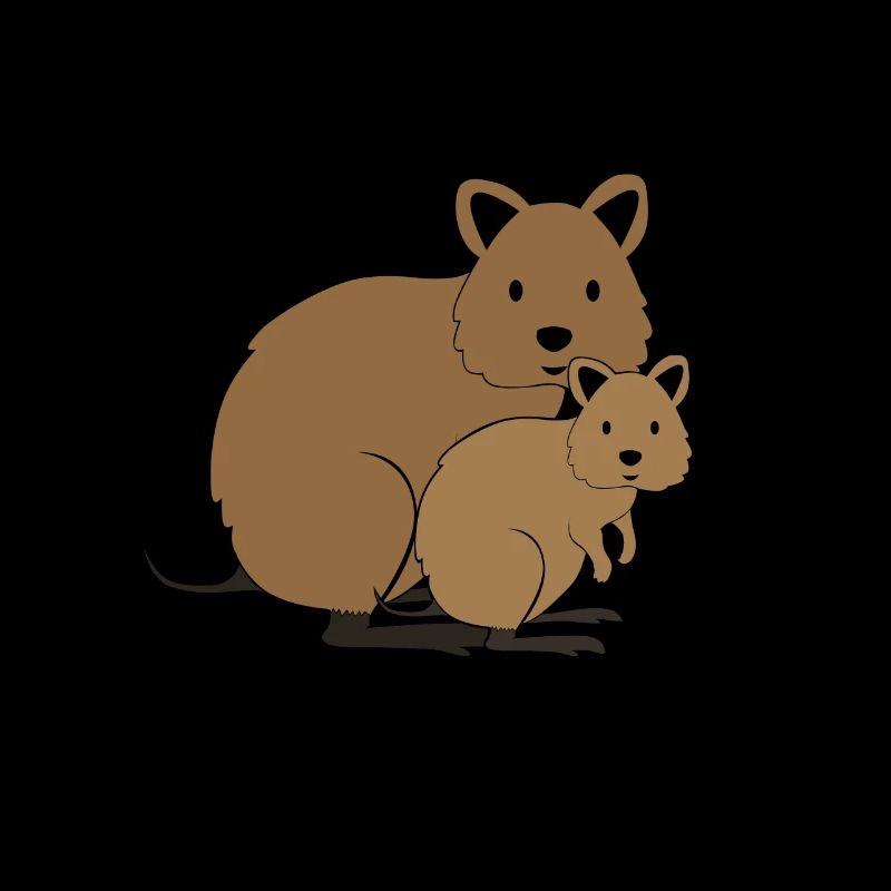 Quokka avec bébé