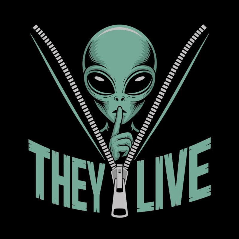 Extraterrestre dans une fermeture éclair – ils sont vivants