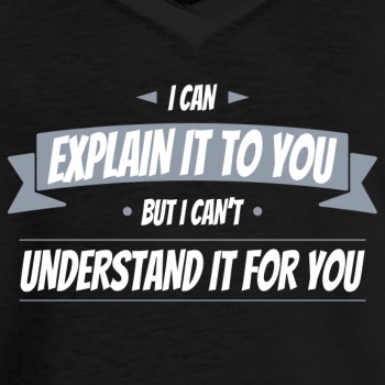 I can explain it to you but I can't understand ... - Vintage T-shirt for women
