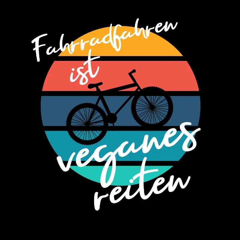Fahrrad Vegan Reiten Retro