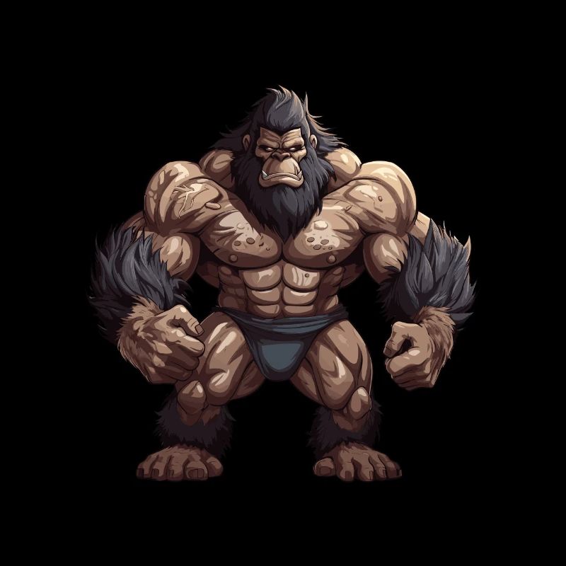 Bodybuilder Gorilla