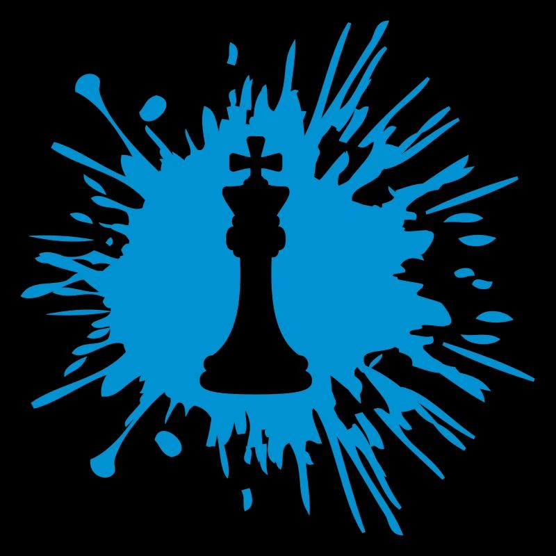 Schach Farbe Klecks