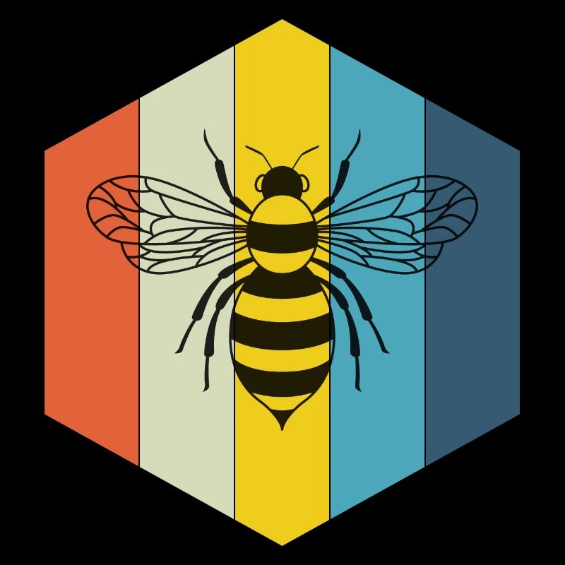 Bee beekeeper retro