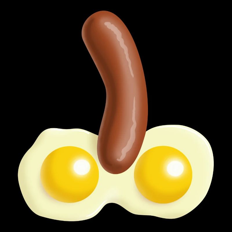 Oeufs au plat et saucisse
