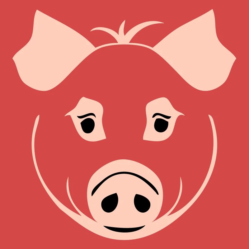 Schwein im Comic Stil