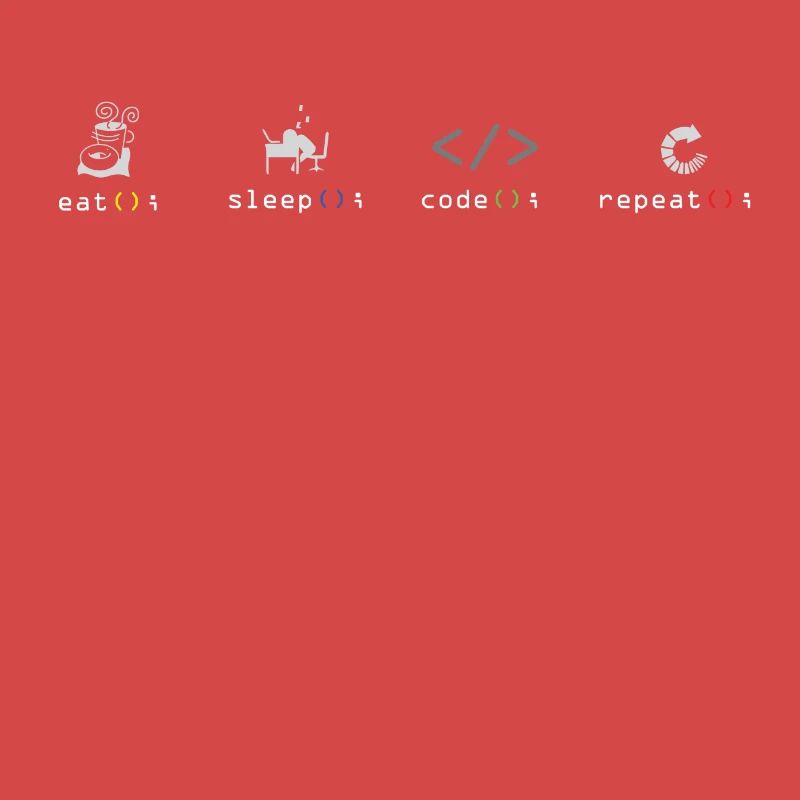 Programmeur code logiciel Eat Sleep Coder