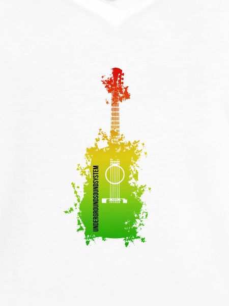 Rainbow Splatter Guitar