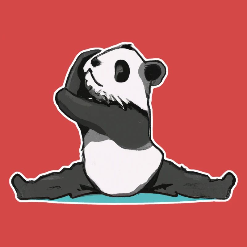 Panda Pose Sticker