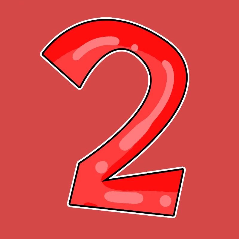 Two - 2 - Number Number