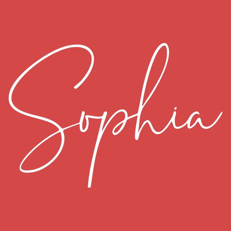 Sophia / Conception d’écriture manuscrite (Blanc)