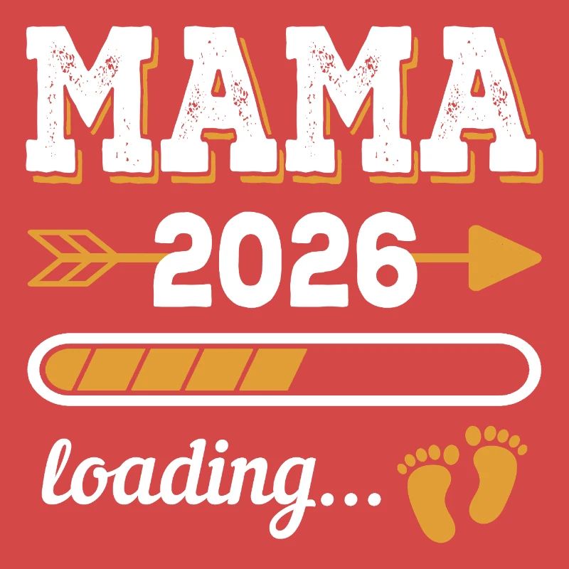 Mama 2026 Loading Zukünftige Mutter Geschenk