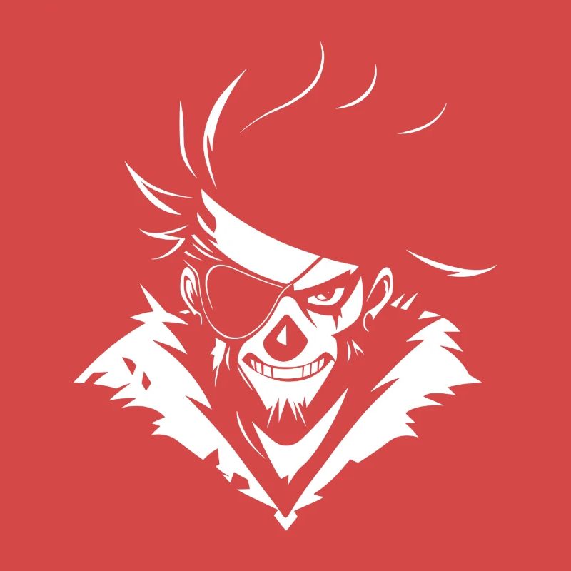Crâne de pirate avec cache-œil – Urban Skull