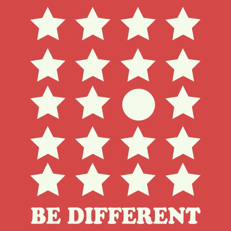 Be Different Star Grid Circle