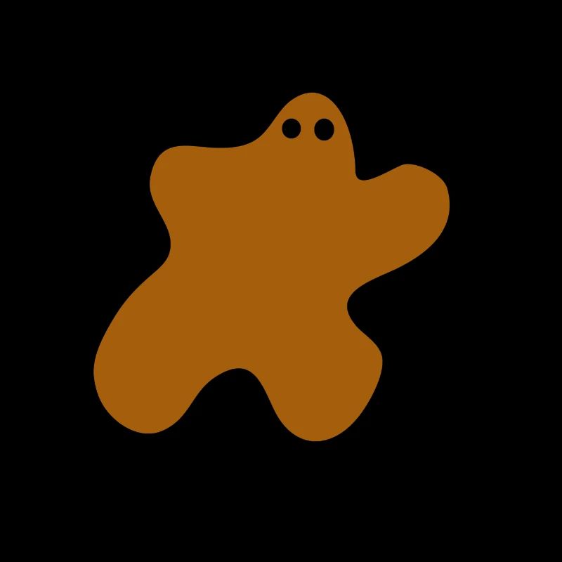 Brown spot with eyes