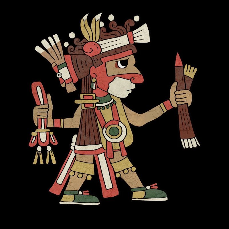 Ahuiateteo Aztekengott Maya Inka Tolteken