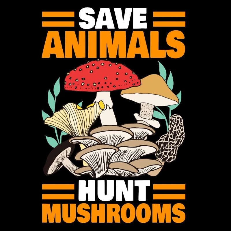 Chasseur de champignons chasse aux champignons