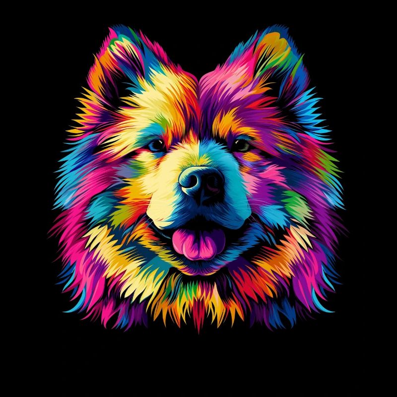 Chien Samoyède Popart