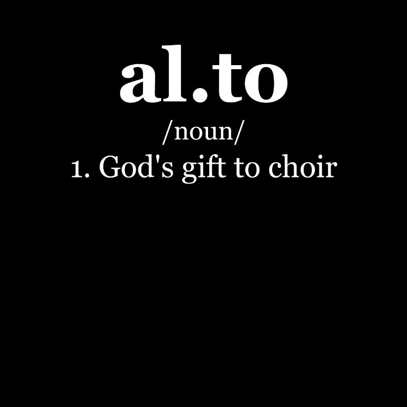 Alto Chor Singen Chor Chor Musik Geschenk