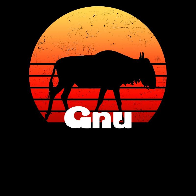 Wildebeest Gnu African Antelope Tshirt