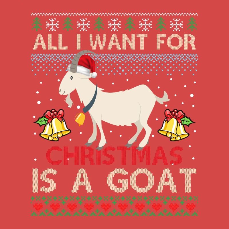 Pull de Noël laid avec chèvre pour Noël