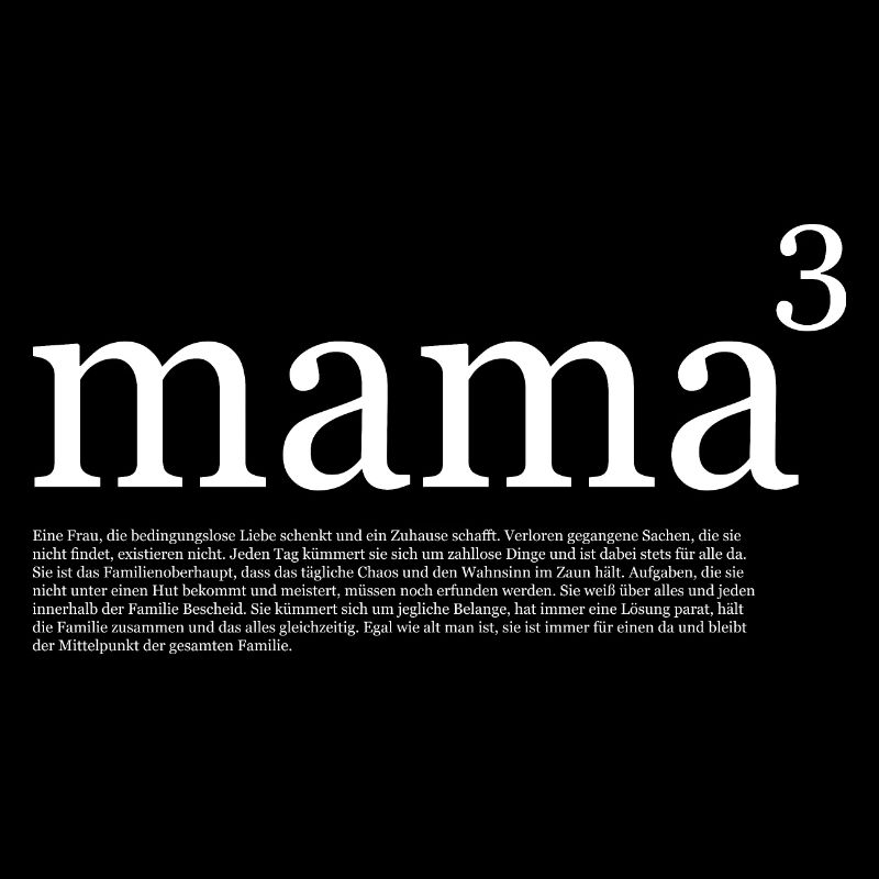 Mama hoch 3 Mama Definition Muttertag