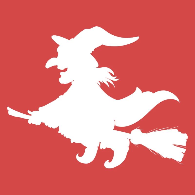 Witch on broom