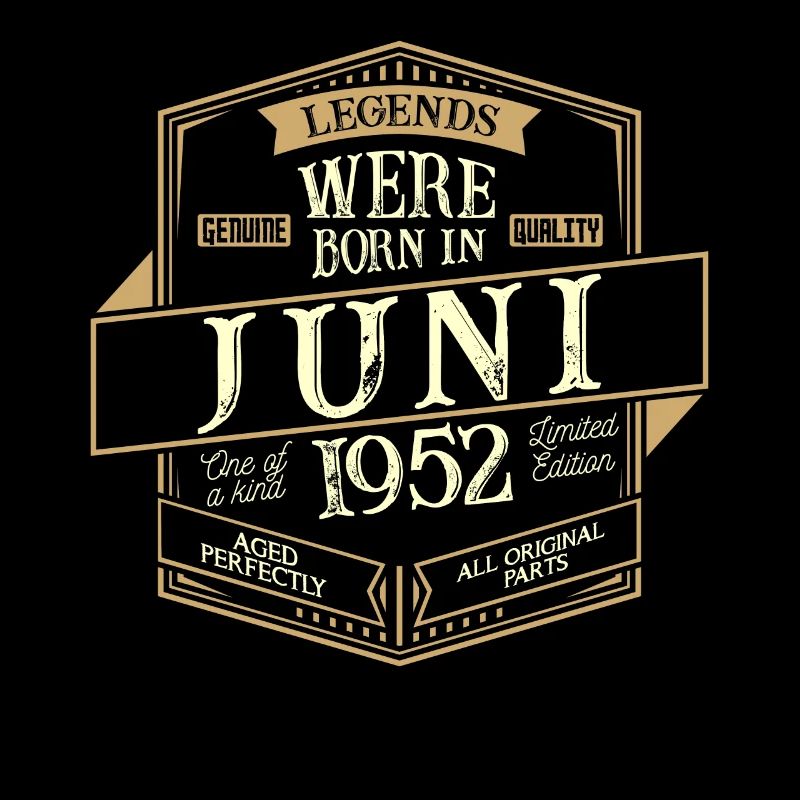 Juni 1952 Geburtstag Mann