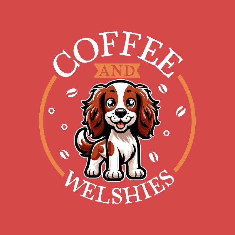 Coffee and Welsh Springer Spaniel